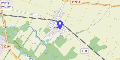 Carte OpenStreetMap — 1 rue Godon-Vasnier, Prunay