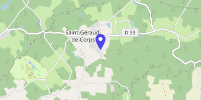 Carte OpenStreetMap — Le Bourg, Saint-Géraud-de-Corps