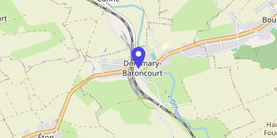 Carte OpenStreetMap — 2 place du Commandant-Hoche, Dommary-Baroncourt
