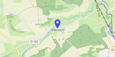 Carte OpenStreetMap — 2 rue du Boitel, Ellecourt
