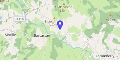 Carte OpenStreetMap — Ahaxe-Alciette-Bascassan