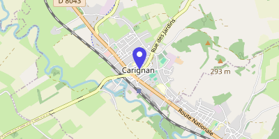 Carte OpenStreetMap — 1 place du Docteur-Gairal, Carignan