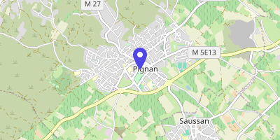 Carte OpenStreetMap — Allée des Acacias, Pignan