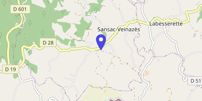 Carte OpenStreetMap — Le Bourg, Sansac-Veinazès