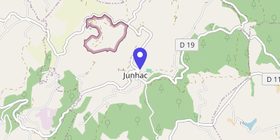 Carte OpenStreetMap — 7 rue des Écoliers, Junhac