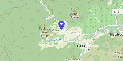Carte OpenStreetMap — 13 rue Joseph-Delteil, Villar-en-Val