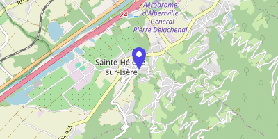 Carte OpenStreetMap — 1 route de la Montagne, Sainte-Hélène-sur-Isère