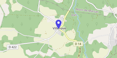 Carte OpenStreetMap — 1 route de Rion-des-Landes, Villenave