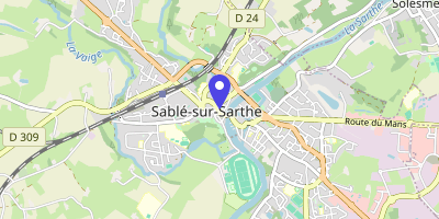 Carte OpenStreetMap — 5 place Raphaël-Élizé, Sablé-sur-Sarthe