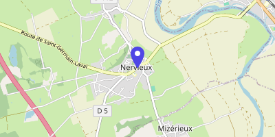 Carte OpenStreetMap — 3 place de l'Église, Nervieux