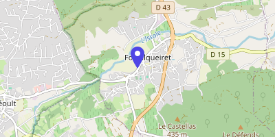 Carte OpenStreetMap — 27 avenue Frédéric-Mistral, Forcalqueiret