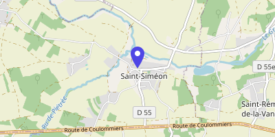 Carte OpenStreetMap — 1 place de la Mairie, Saint-Siméon