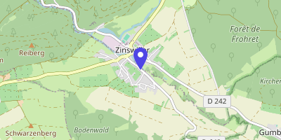 Carte OpenStreetMap — 2 rue d'Uhrwiller, Zinswiller