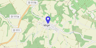 Carte OpenStreetMap — 7 place de la Mairie, Migé