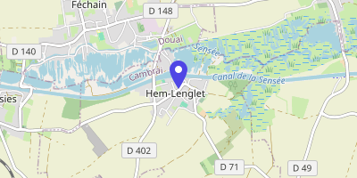 Carte OpenStreetMap — 43 rue des Acacias, Hem-Lenglet