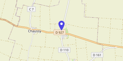 Carte OpenStreetMap — 1 rue de la Mairie, Chaussy
