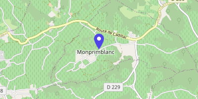 Carte OpenStreetMap — 34 route de l'Église, Monprimblanc