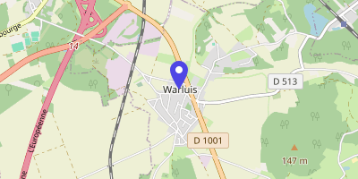 Carte OpenStreetMap — 1 rue des Écoles, Warluis