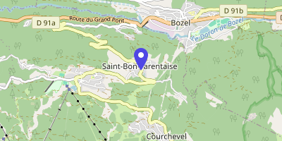 Carte OpenStreetMap — 228 rue de la Mairie, Courchevel