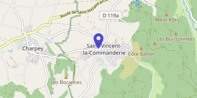 Carte OpenStreetMap — 30 route des Galons, Saint-Vincent-la-Commanderie