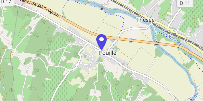 Carte OpenStreetMap — 14 rue de la Liberté, Pouillé