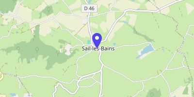 Carte OpenStreetMap — 1 rue des Sources, Sail-les-Bains