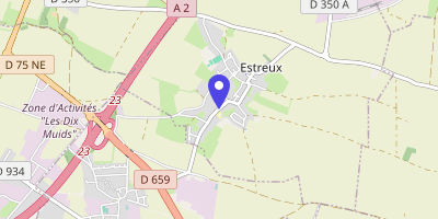 Carte OpenStreetMap — 29 rue Jean-Jaurès, Estreux