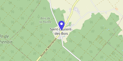 Carte OpenStreetMap — Place de l'Église, Saint-Laurent-des-Bois