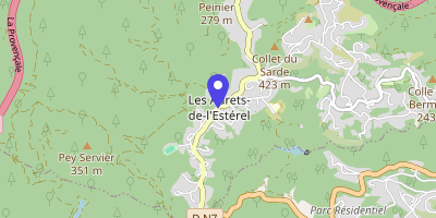 Carte OpenStreetMap — 2 route du Violon, Les Adrets-de-l'Estérel