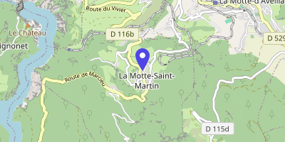 Carte OpenStreetMap — 1 espace Jean-Magnat, La Motte-Saint-Martin