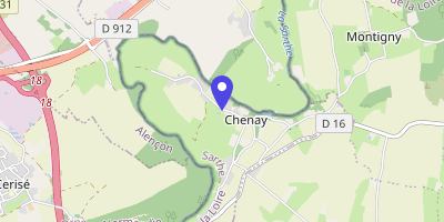 Carte OpenStreetMap — 21 rue du Bas-Plessis, Chenay