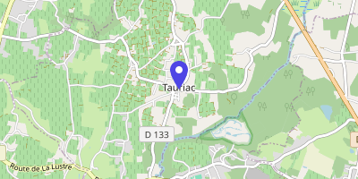 Carte OpenStreetMap — 2 rue des Écoles, Tauriac