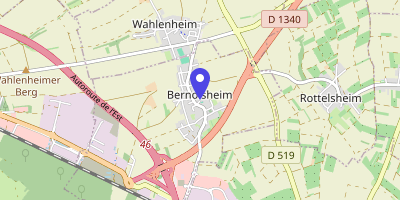 Carte OpenStreetMap — 11 rue de l'Église, Bernolsheim
