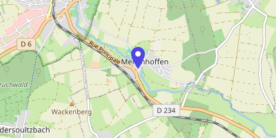 Carte OpenStreetMap — 6 rue de la Mairie, Menchhoffen