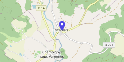 Carte OpenStreetMap — 1 place de la Mairie, Chézeaux