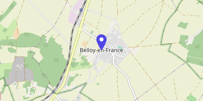 Carte OpenStreetMap — 5 place Alphonse-Sainte-Beuve, Belloy-en-France