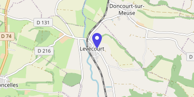 Carte OpenStreetMap — 1 place du Monument, Levécourt