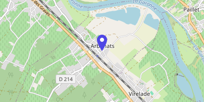 Carte OpenStreetMap — 1 place Carayon-Latour, Arbanats