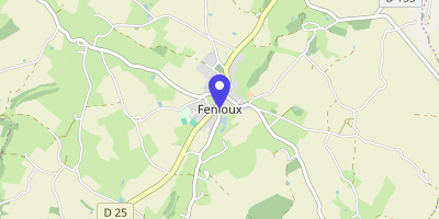 Carte OpenStreetMap — 3 place de la Mairie, Fenioux