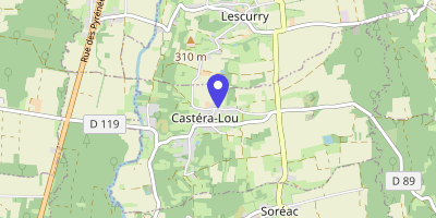 Carte OpenStreetMap — Rue de la Motte, Castéra-Lou