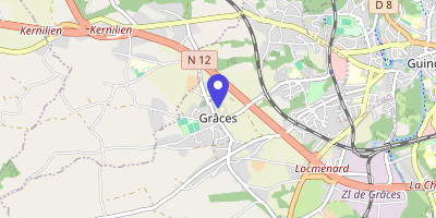 Carte OpenStreetMap — 4 place André-Bardoux, Grâces