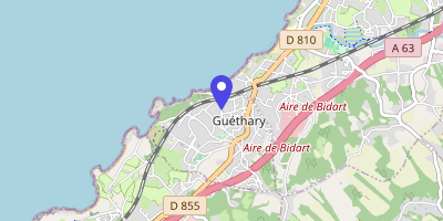 Carte OpenStreetMap — 450 avenue du Général-de-Gaulle, Guéthary