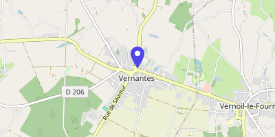 Carte OpenStreetMap — Place de la Mairie, Vernantes