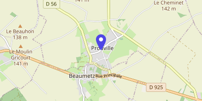 Carte OpenStreetMap — 33 rue de l'Abbaye, Prouville