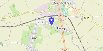 Carte OpenStreetMap — 57 rue de l'Église, Halloy