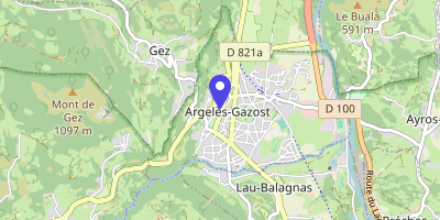 Carte OpenStreetMap — 6 place de la République, Argelès-Gazost