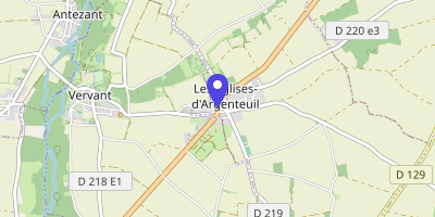 Carte OpenStreetMap — 7 rue de Saintonge, Les Églises-d'Argenteuil