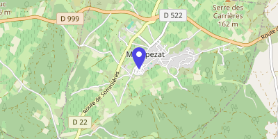 Carte OpenStreetMap — 10 place de l'Église, Montpezat