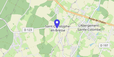 Carte OpenStreetMap — 3 place de la Mairie, Saint-Christophe-en-Bresse