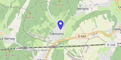 Carte OpenStreetMap — 34 Grande-Rue, Trémoins